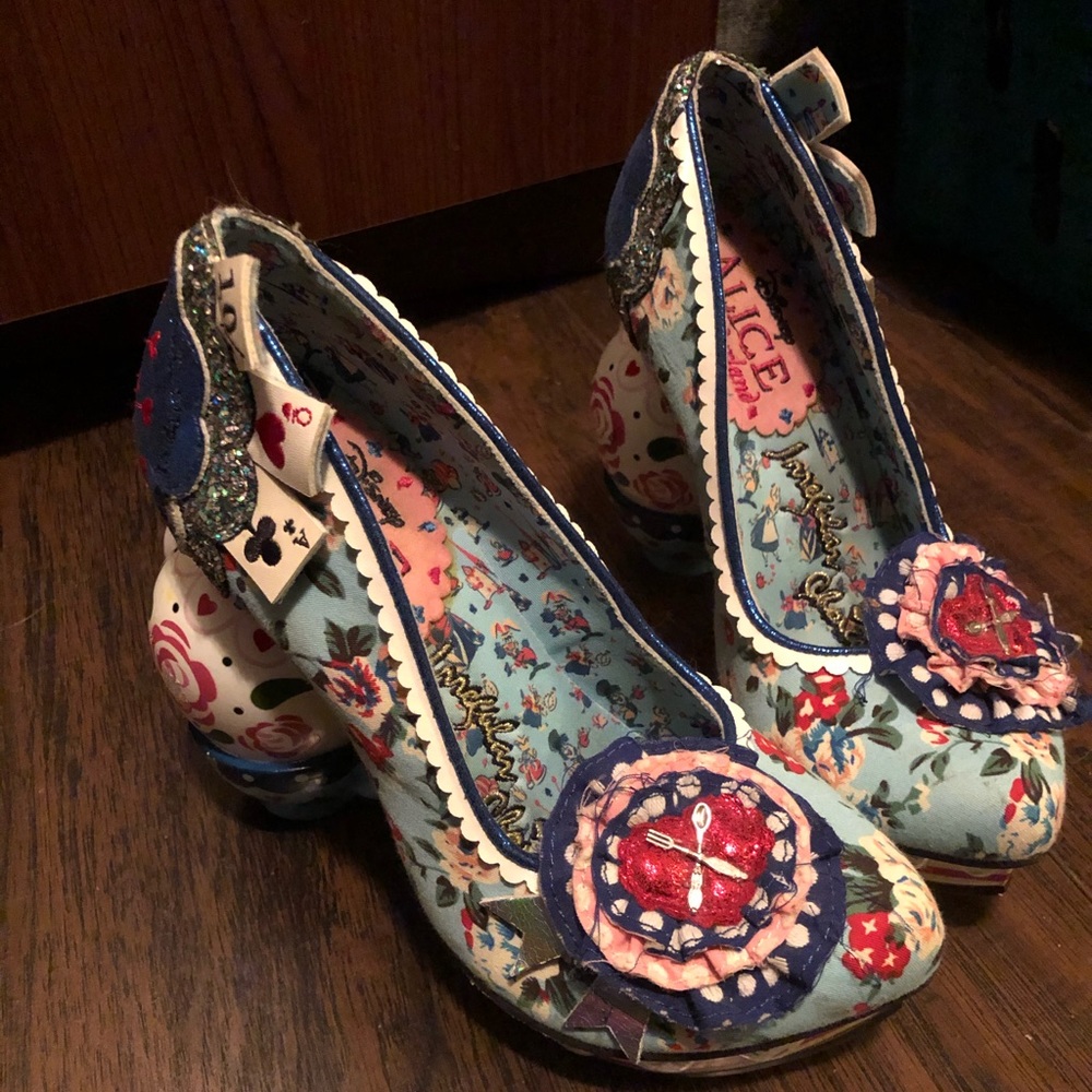 Irregular choice Alice in wonderland teacup shoes